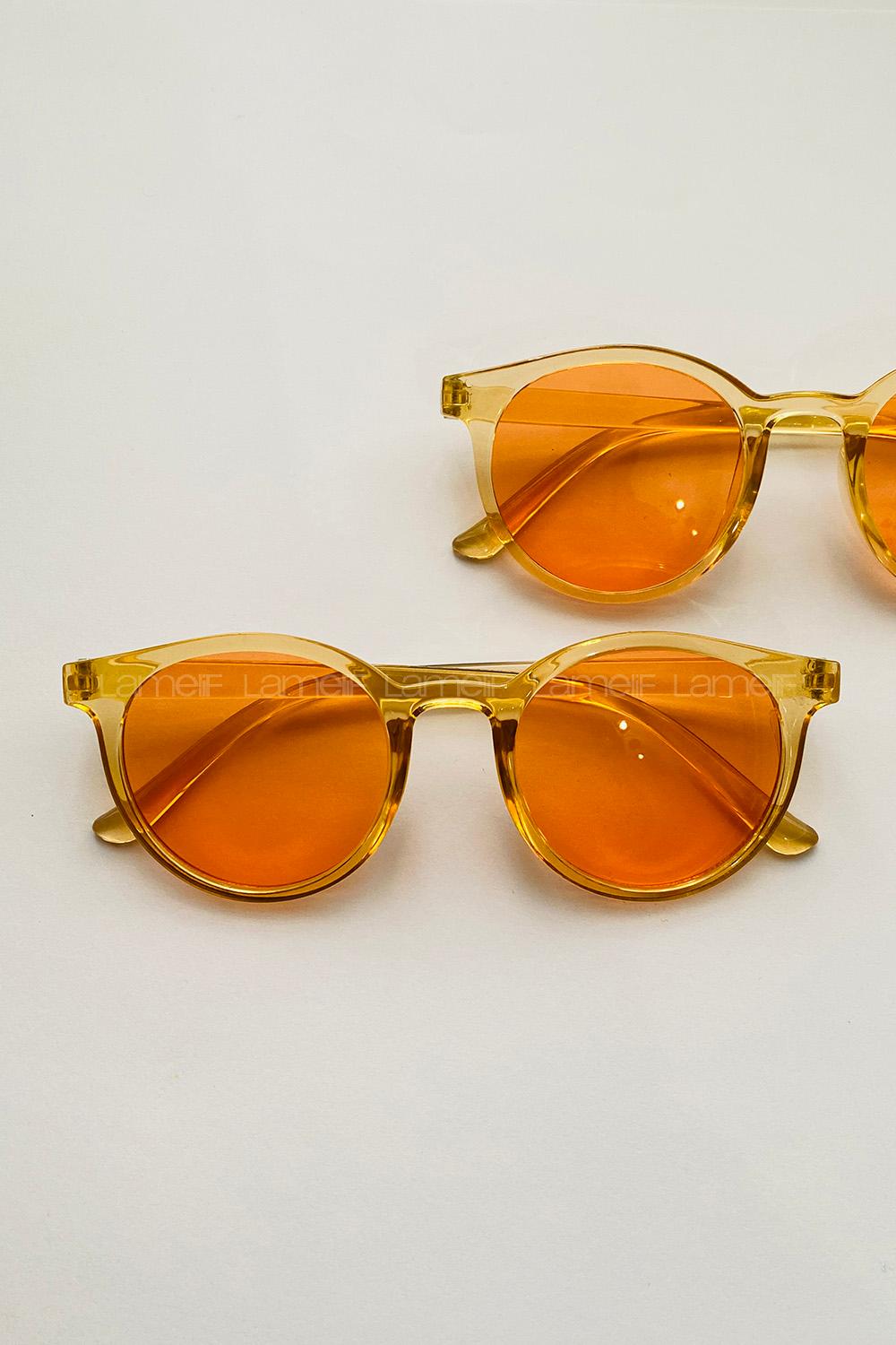 Lamelif Ayris -Bal Çerçeve Turuncu Cam- Güneş Gözlüğü