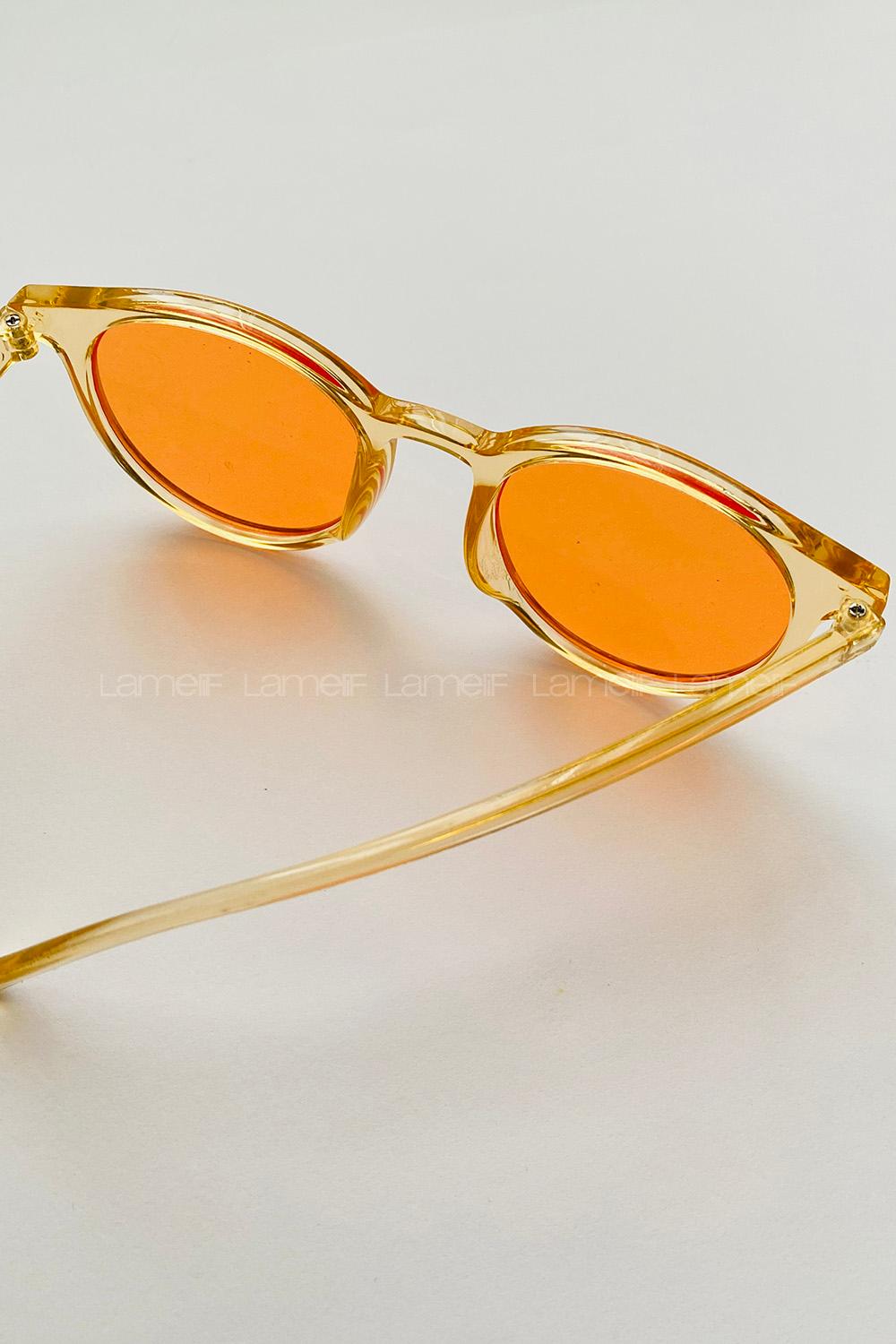 Lamelif Ayris -Bal Çerçeve Turuncu Cam- Güneş Gözlüğü