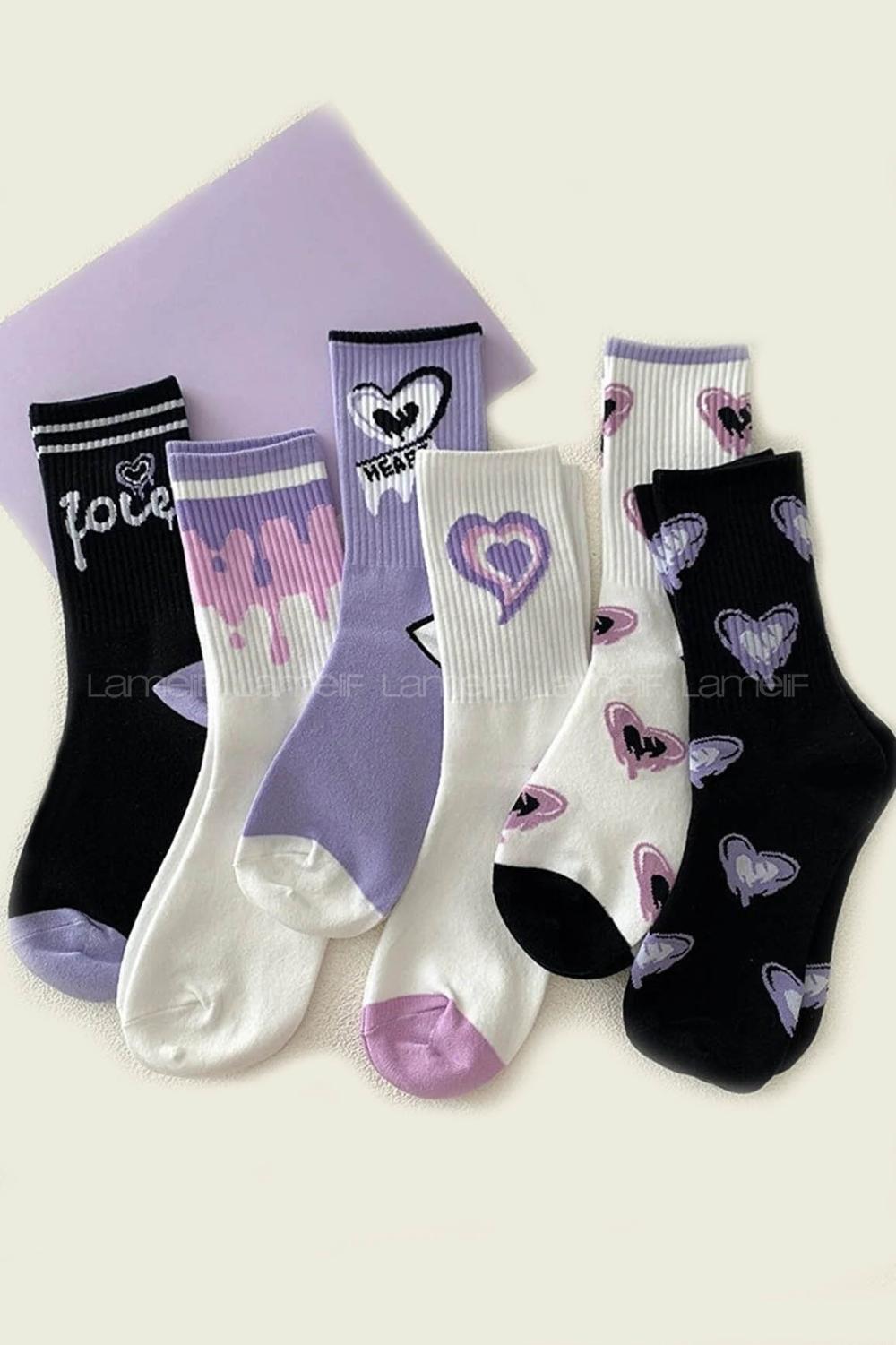 Lamelif 7li  Kolej Çorap