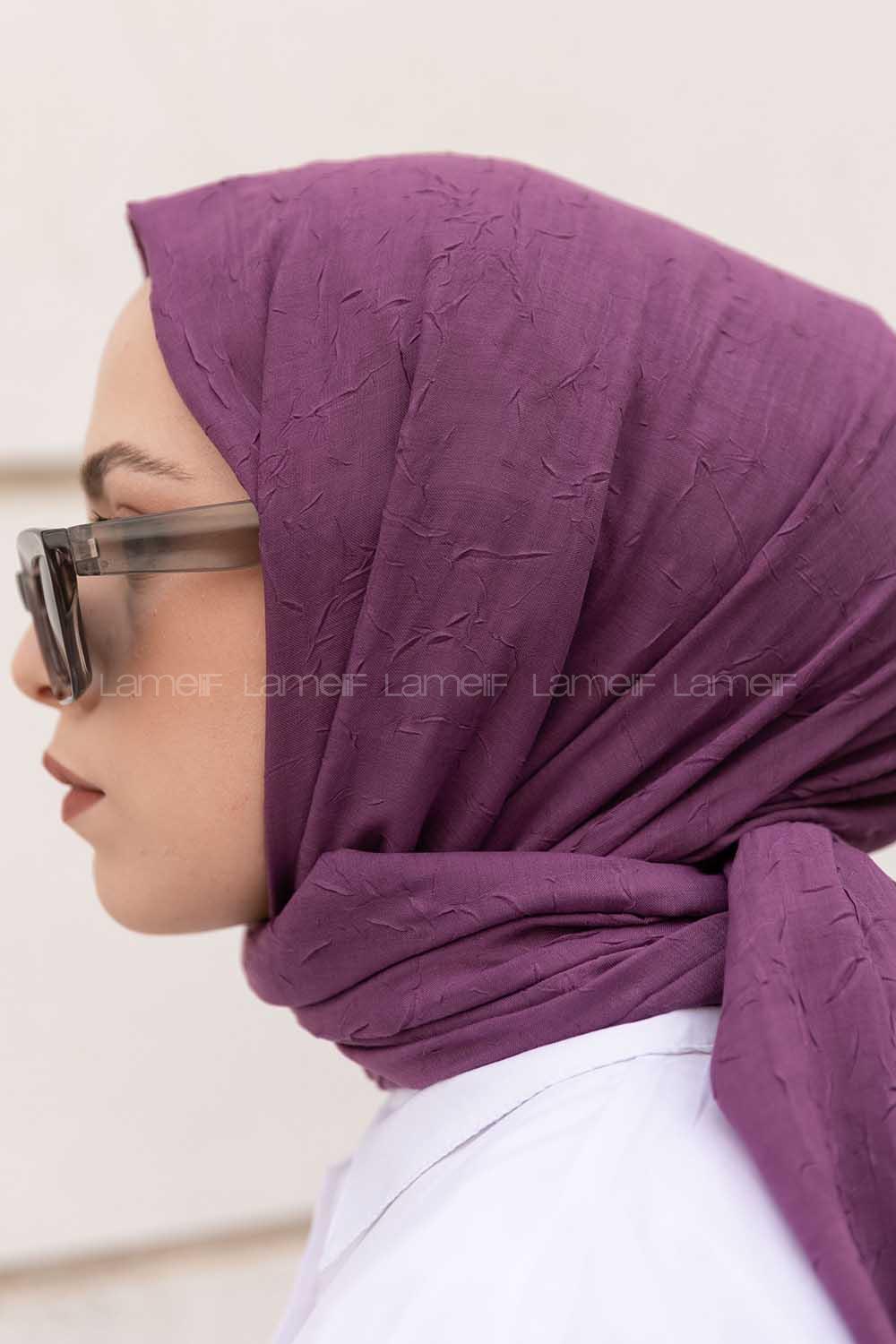 Lamelif Bambu Şal Mor