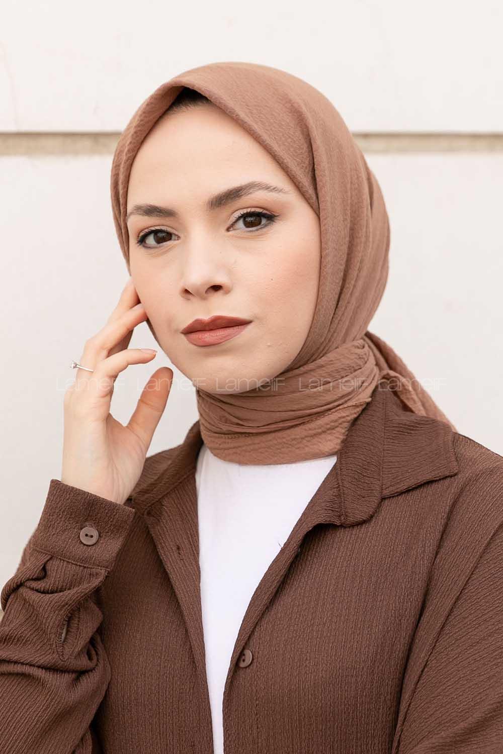 Lamelif Mio Caz Eşarp Camel