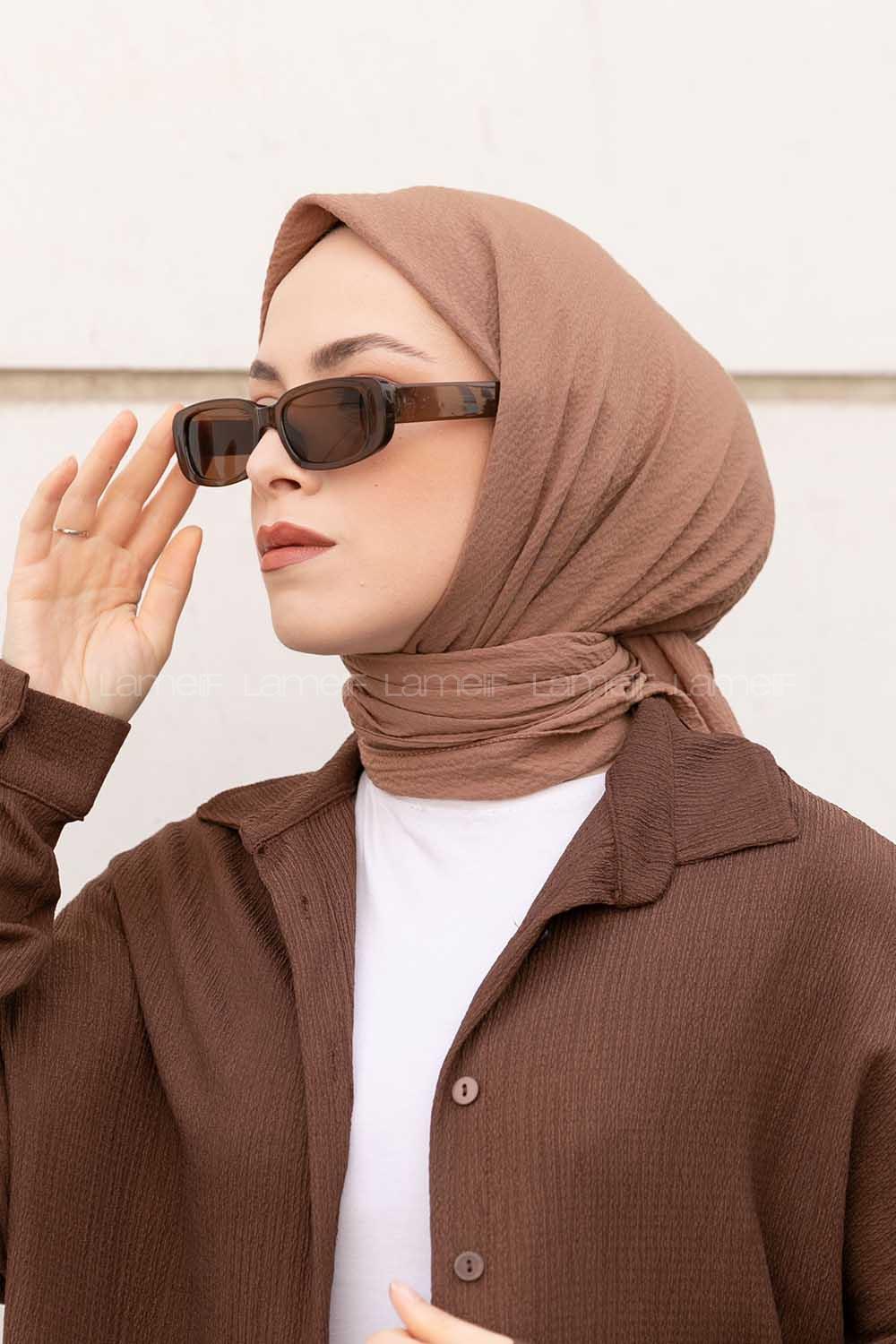 Lamelif Mio Caz Eşarp Camel