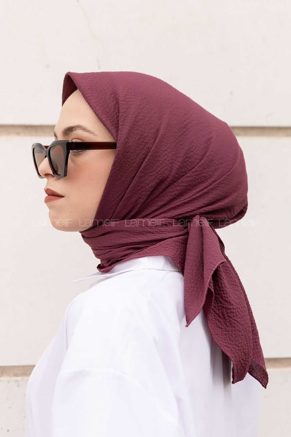 Caz Eşarp Koyu Gül