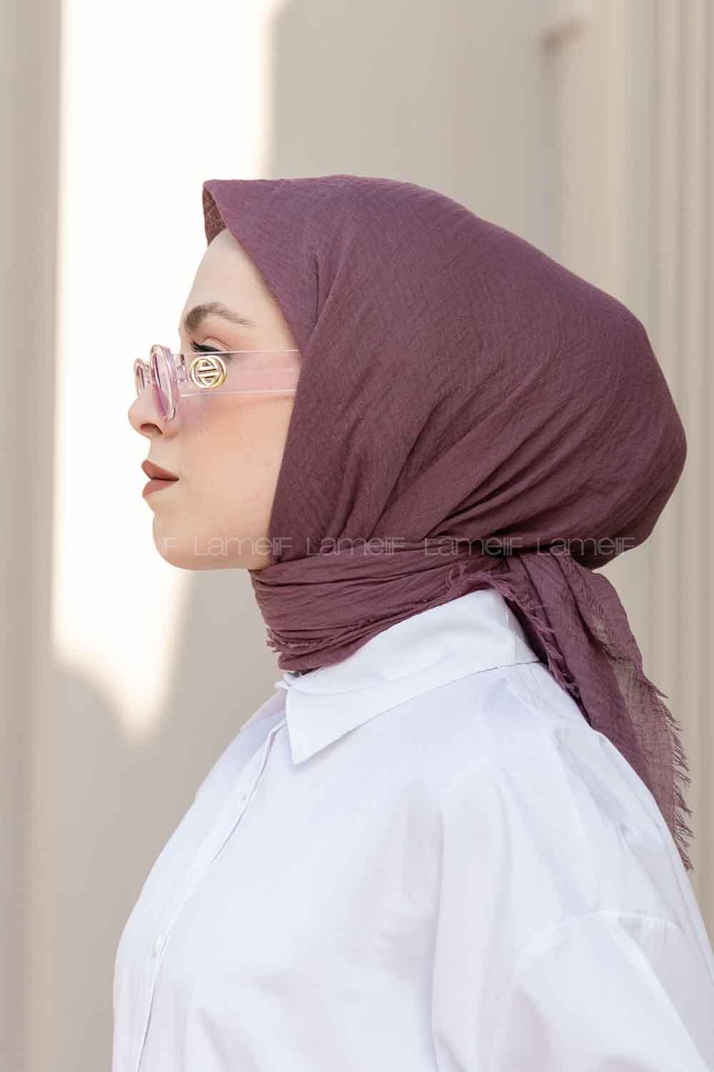 Lamelif Bürümcük Eşarp Eflatun