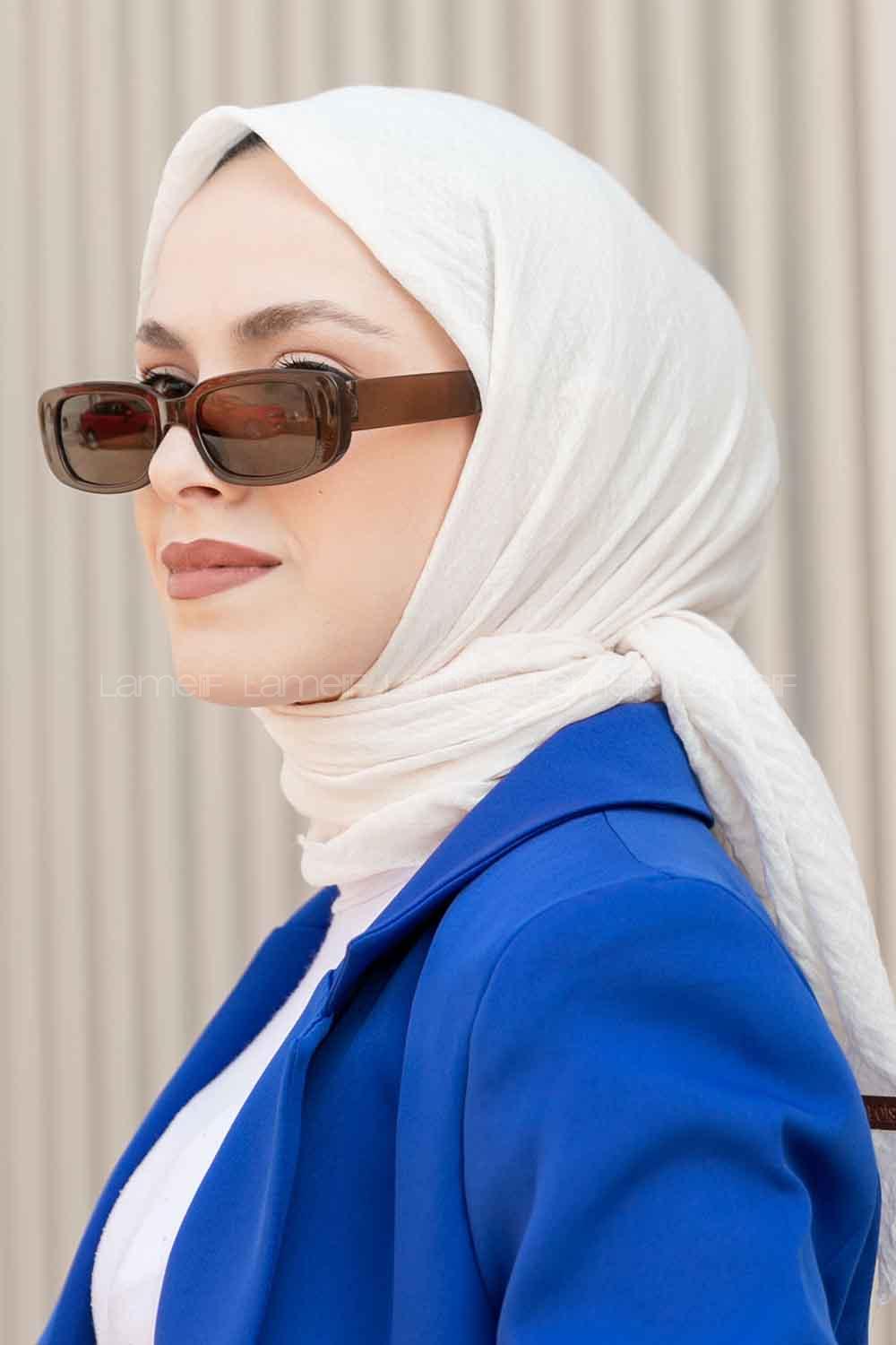 Lamelif Bürümcük Eşarp Ekru