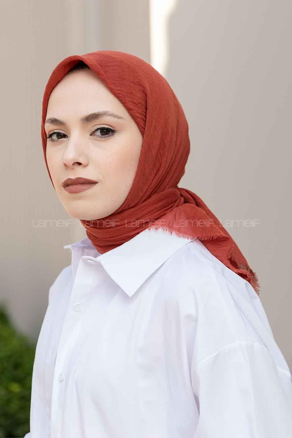 Lamelif Bürümcük Eşarp Kiremit