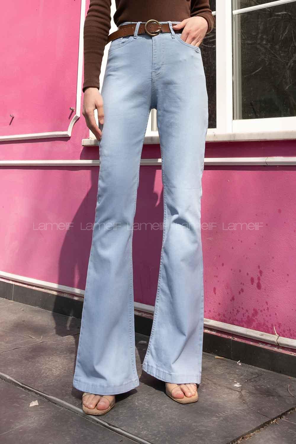 Lamelif Yüksel Bel İspanyol Gök Mavi