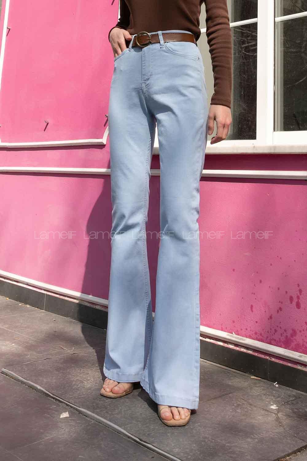 Lamelif Yüksel Bel İspanyol Gök Mavi