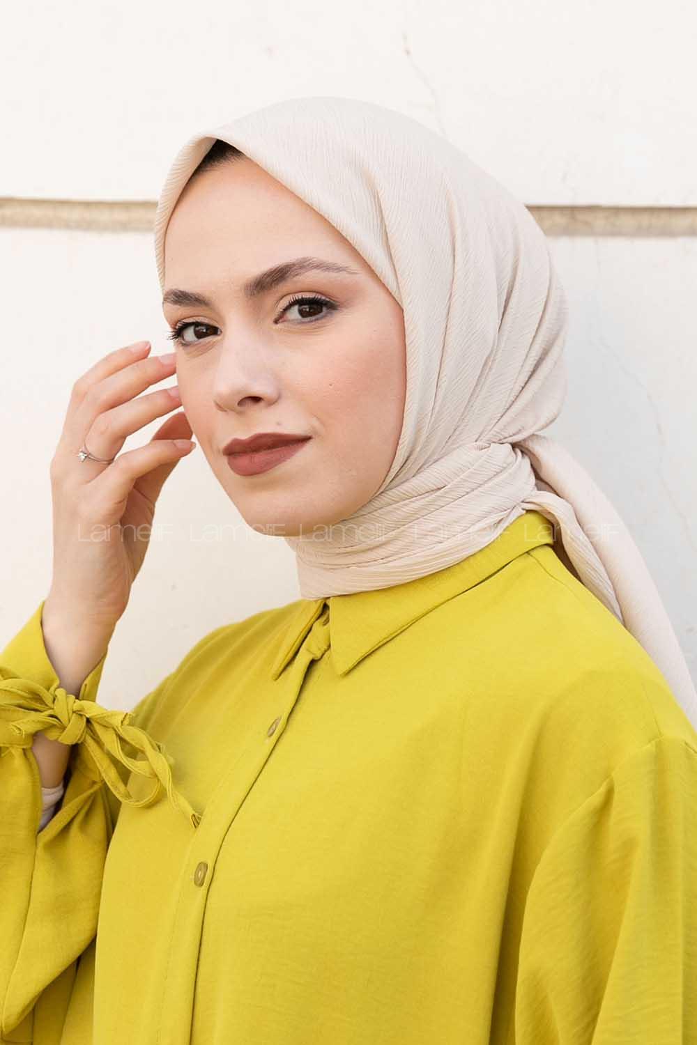 Lamelif Krimkıl Eşarp Bej