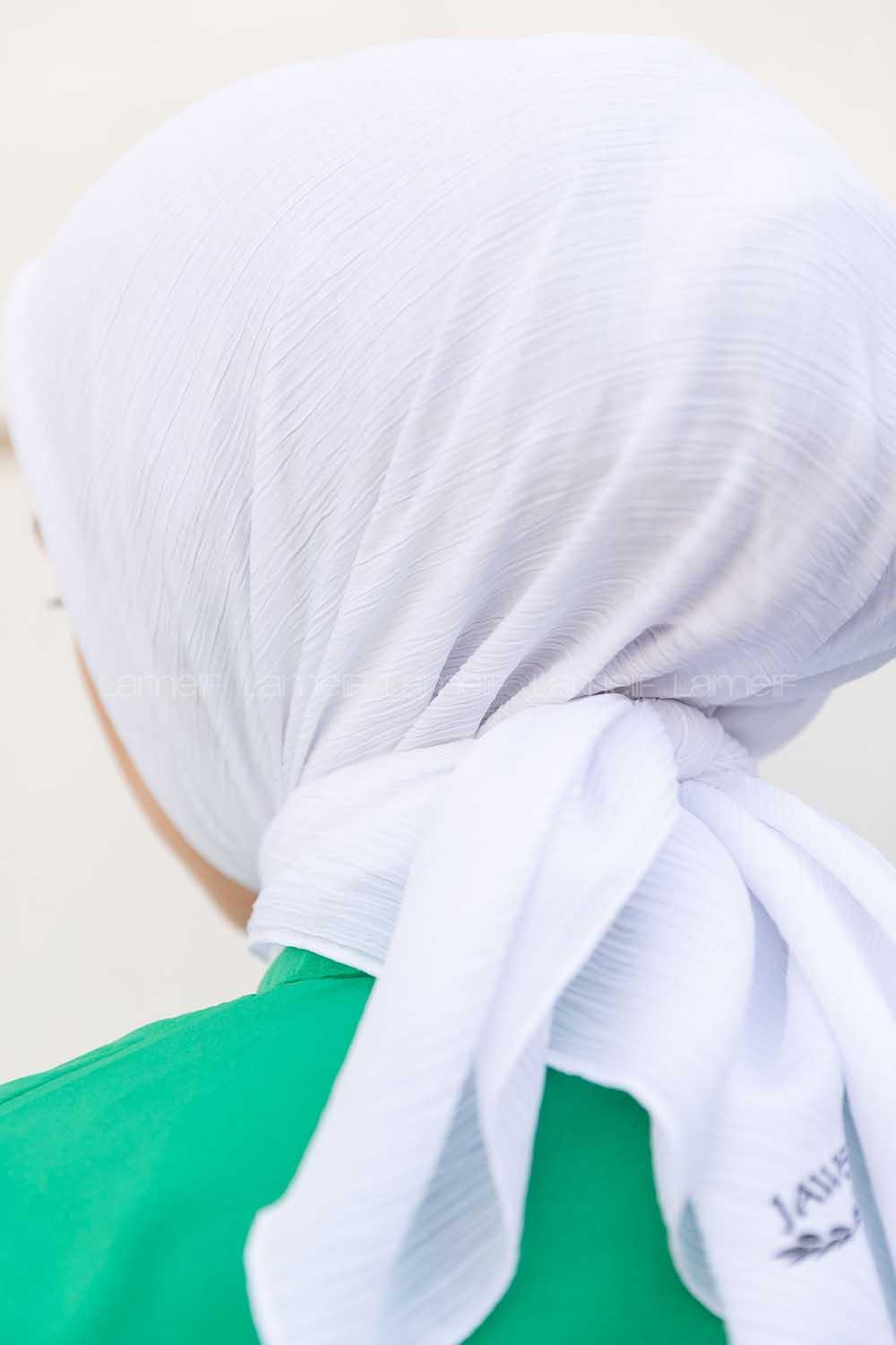 Lamelif Krimkıl Eşarp Beyaz