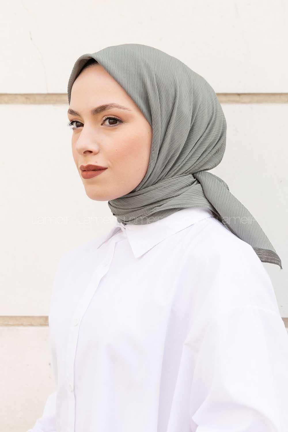 Lamelif Krimkıl Eşarp Çağla Yeşili