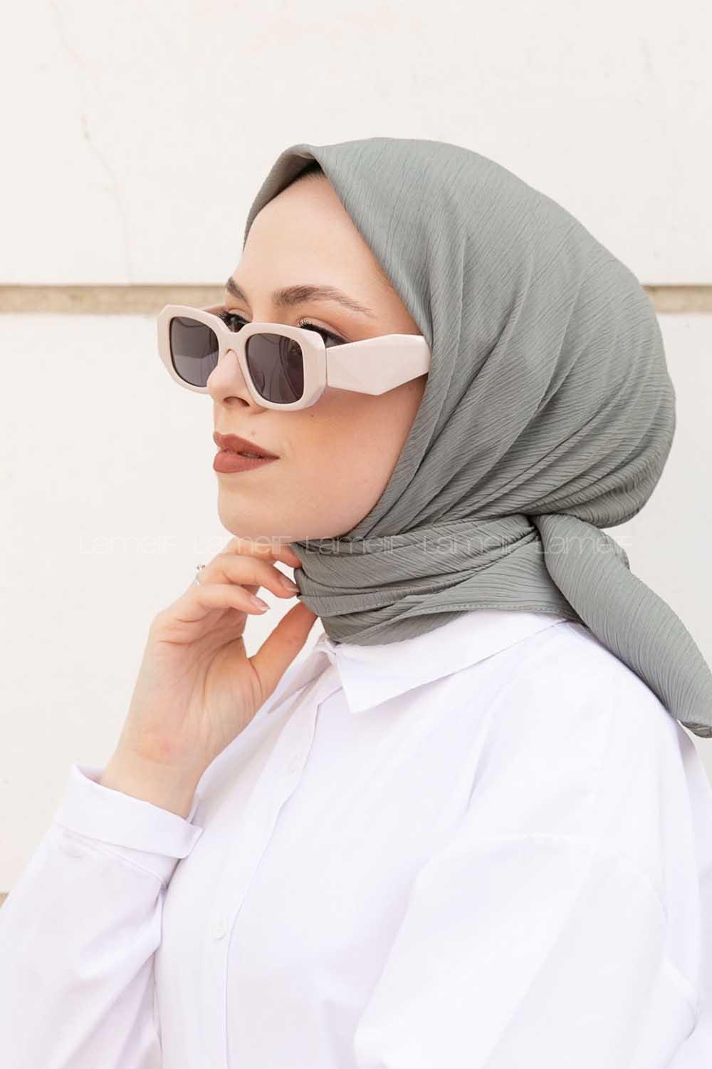 Lamelif Krimkıl Eşarp Çağla Yeşili