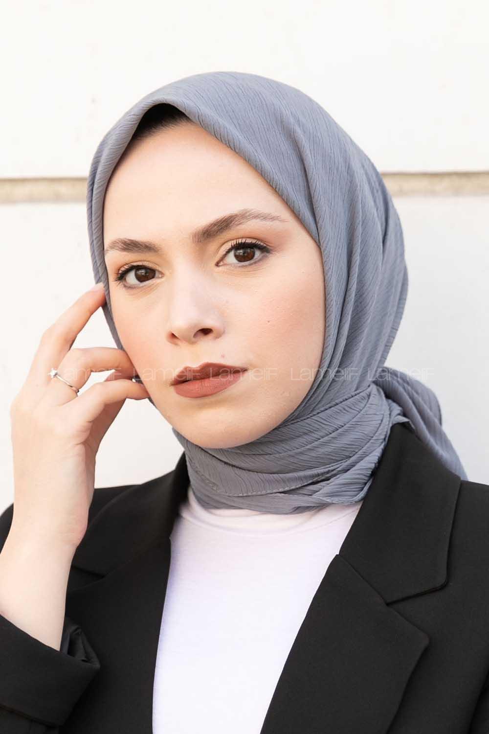 Lamelif Krimkıl Eşarp Füme