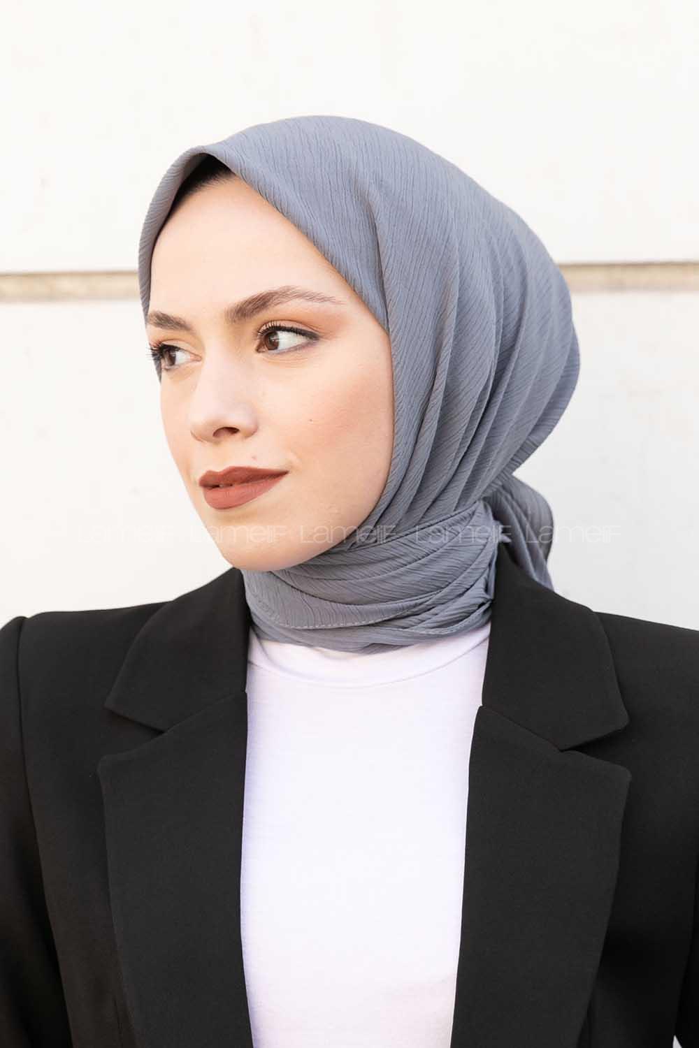 Lamelif Krimkıl Eşarp Füme