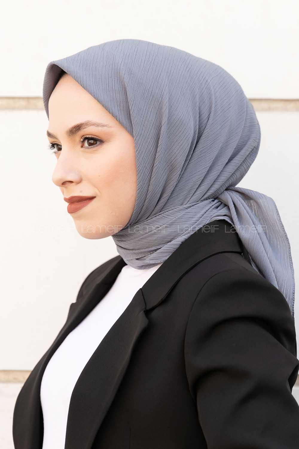 Lamelif Krimkıl Eşarp Füme