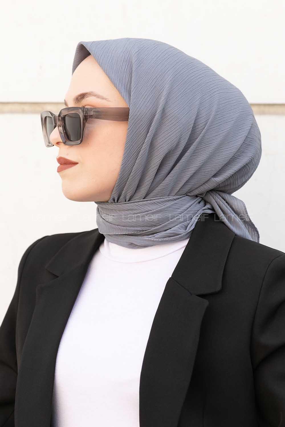 Lamelif Krimkıl Eşarp Füme