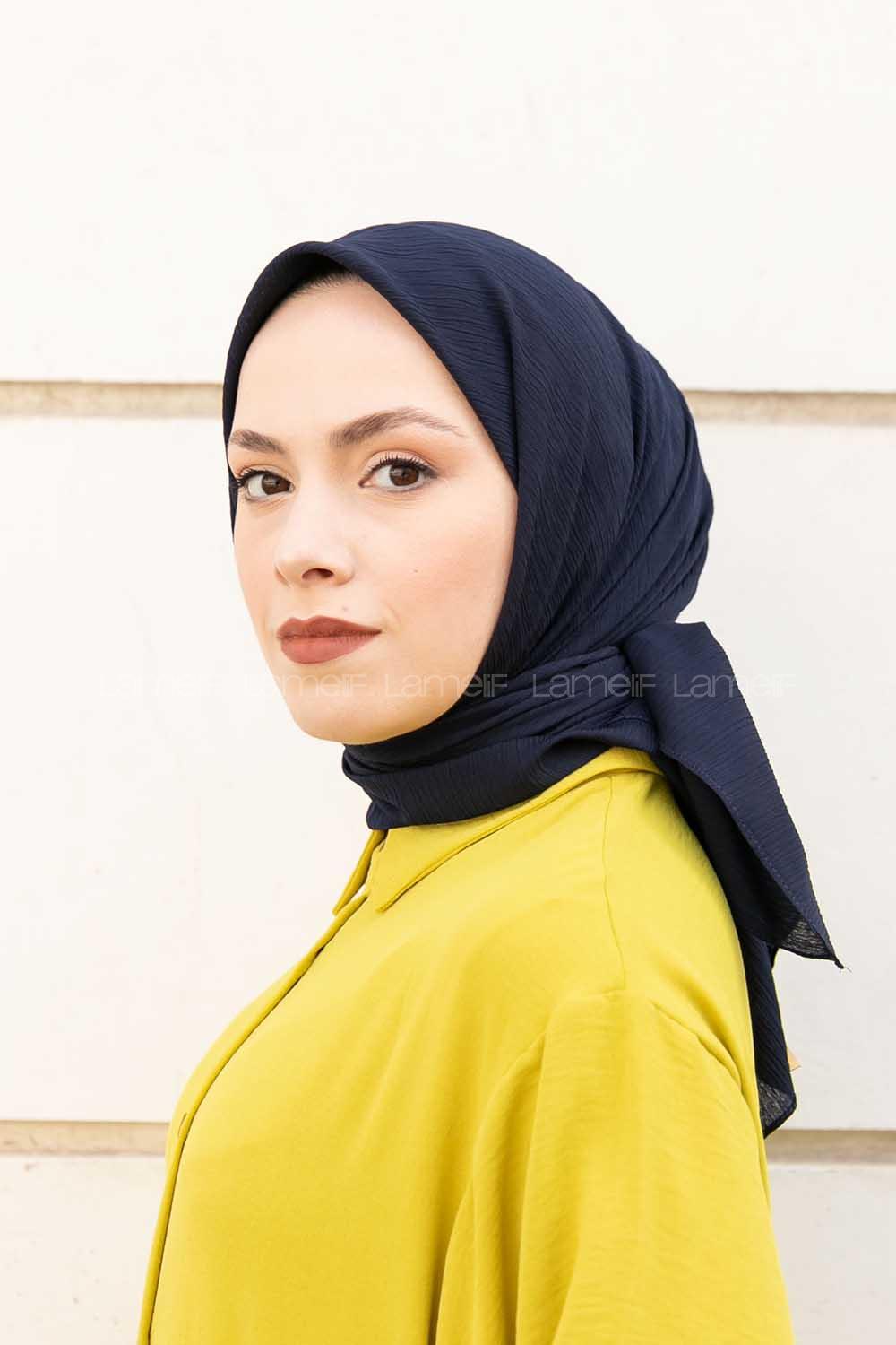 Lamelif Krimkıl Eşarp Lacivert