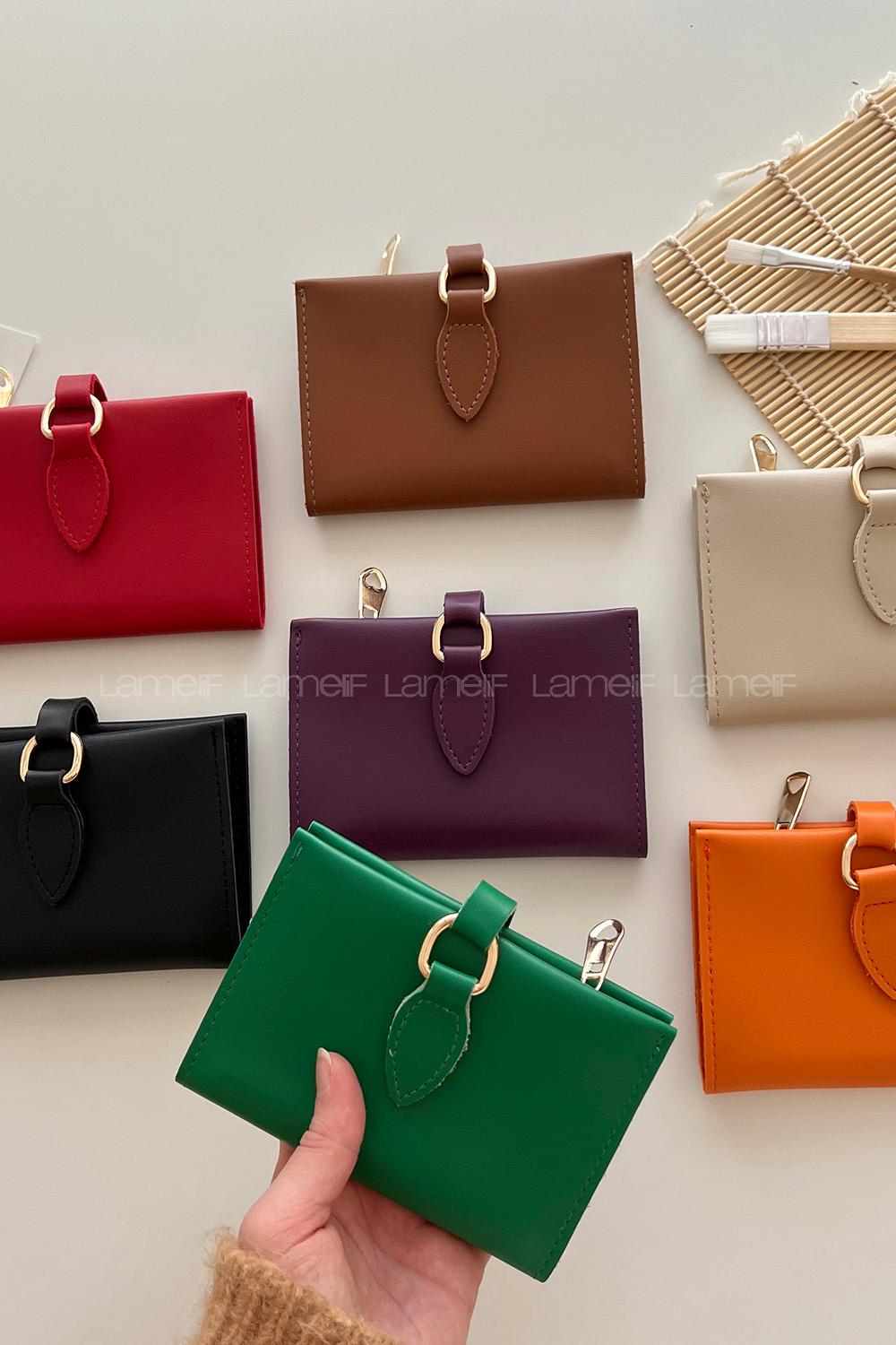 Lamelif David Polo Küçük Boy İçi Kadife Tokalı Çanta Vizonrengi