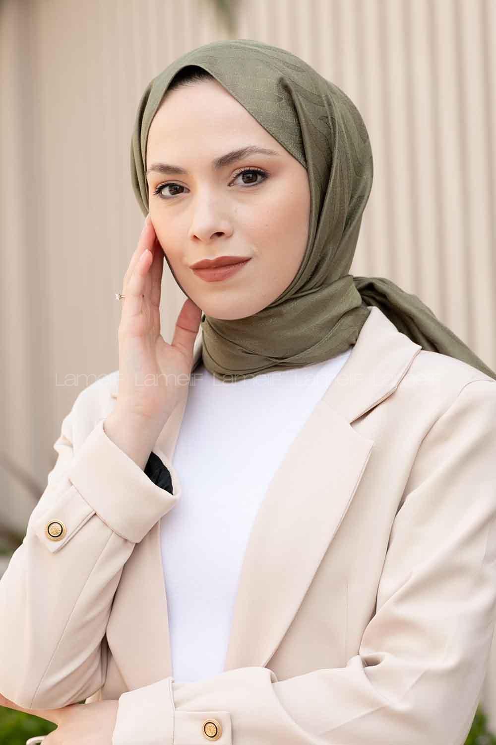 Anatolian Black Viscose Fabric Printed Shawl