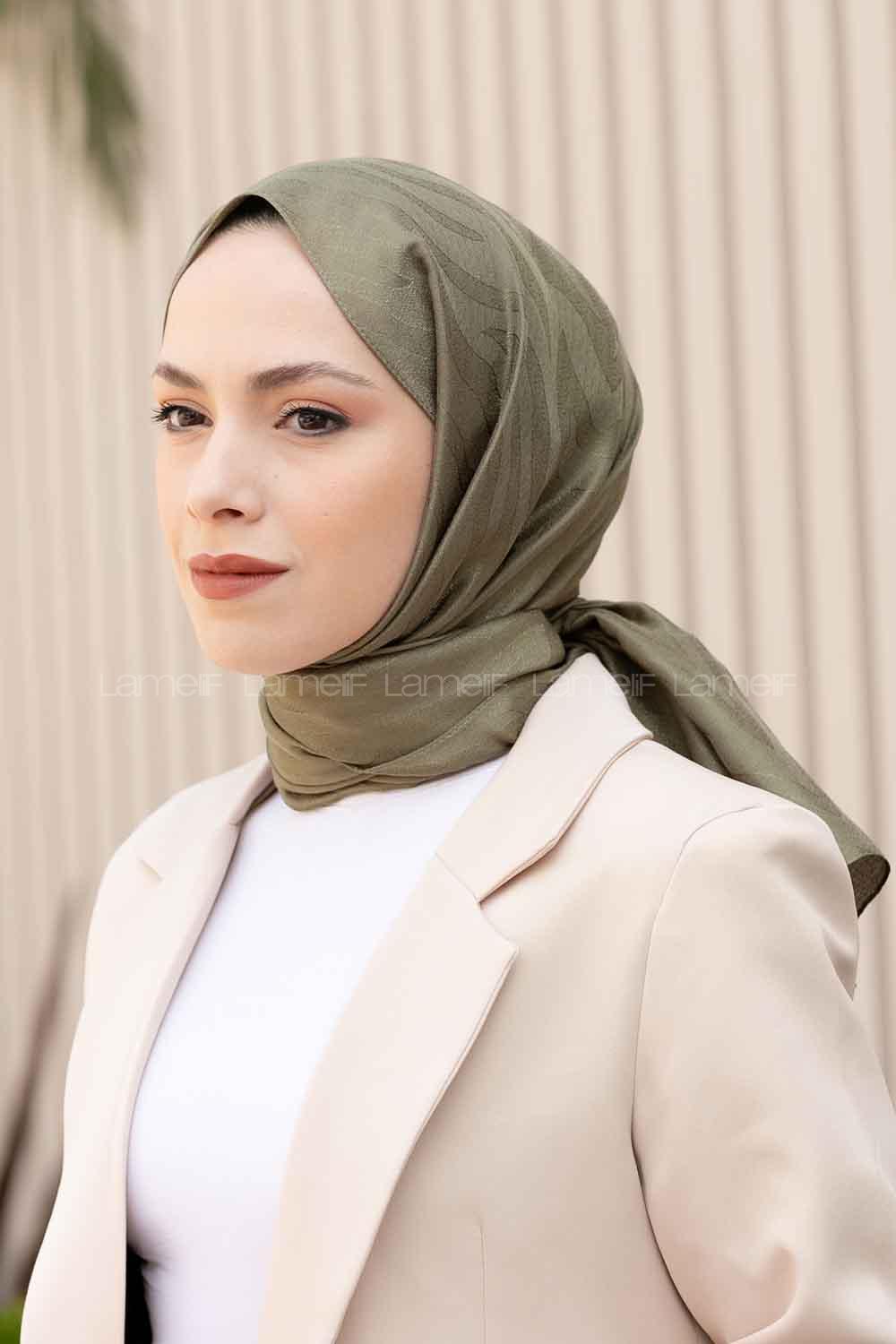 Anatolian Black Viscose Fabric Printed Shawl