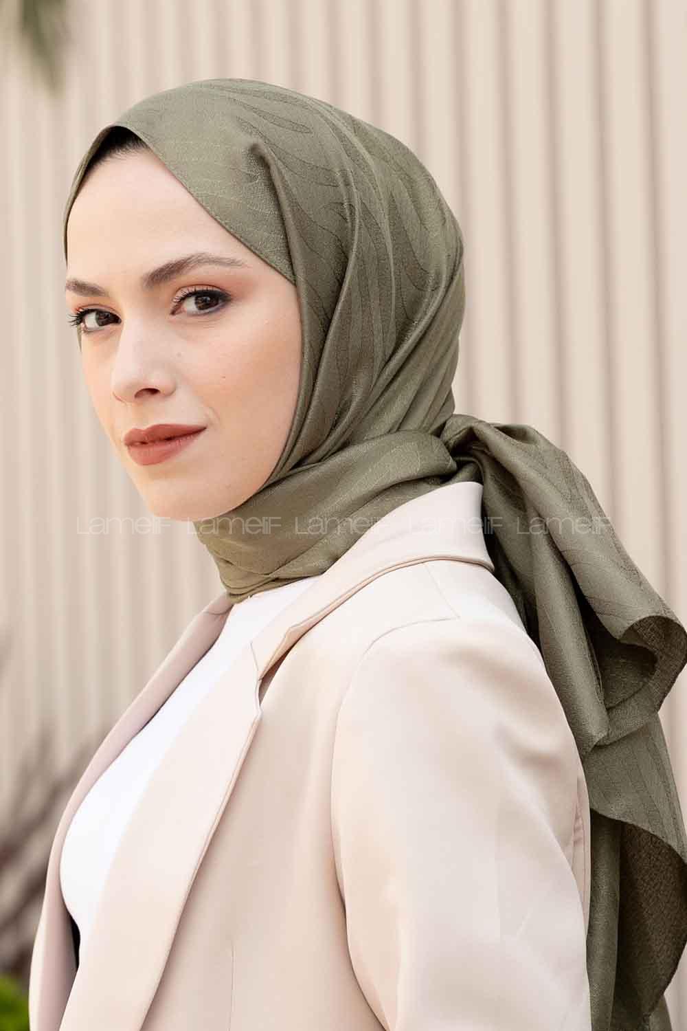 Anatolian Black Viscose Fabric Printed Shawl