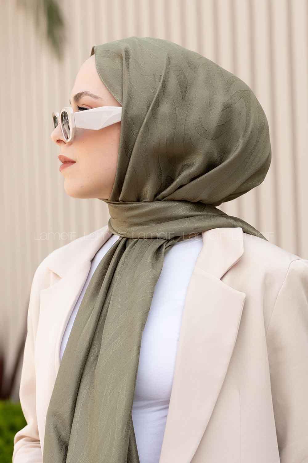 Anatolian Black Viscose Fabric Printed Shawl