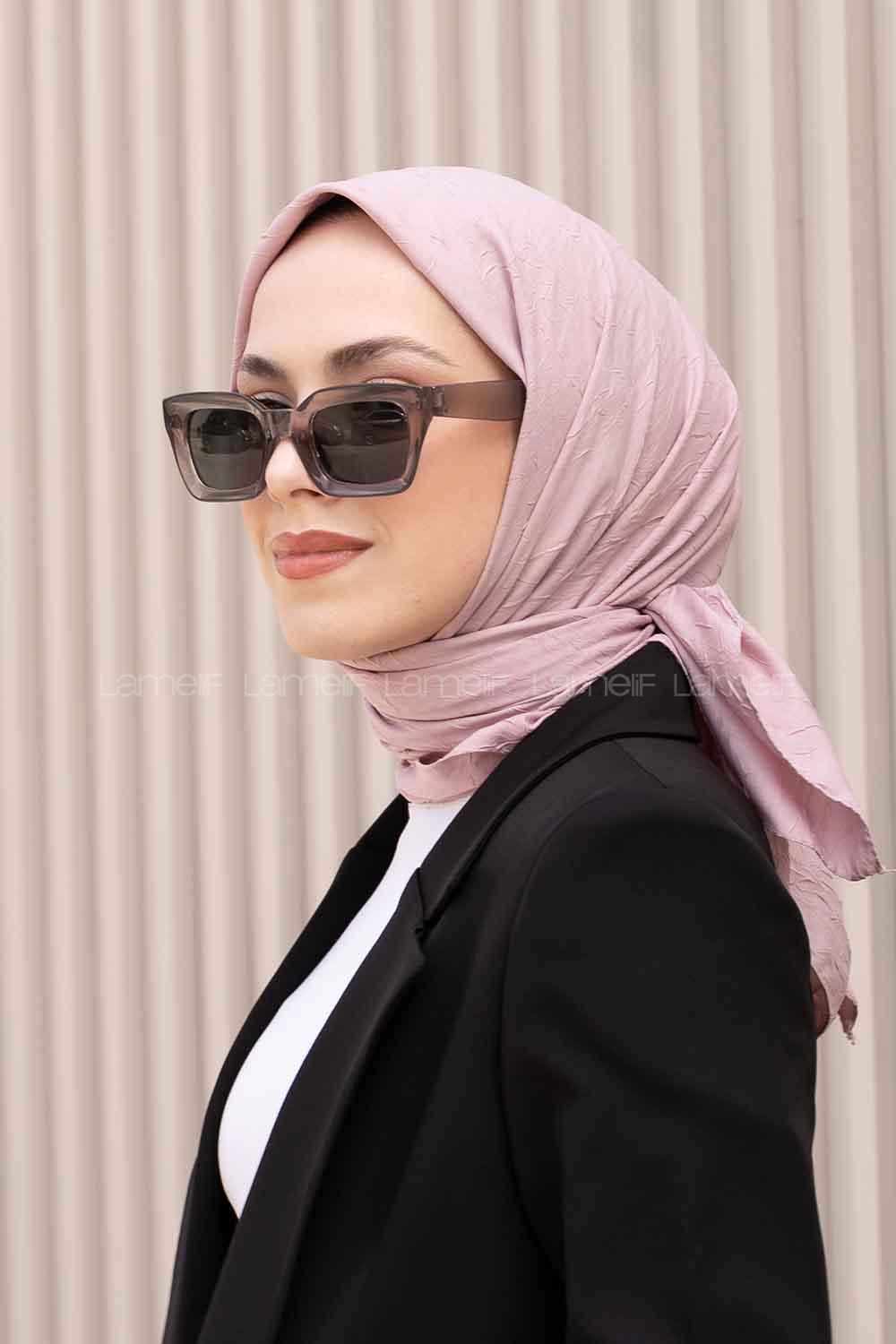 Lamelif Bambu Eşarp Açık Pudra