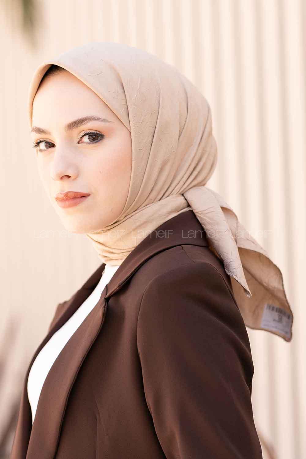 Lamelif Bambu Eşarp Bej