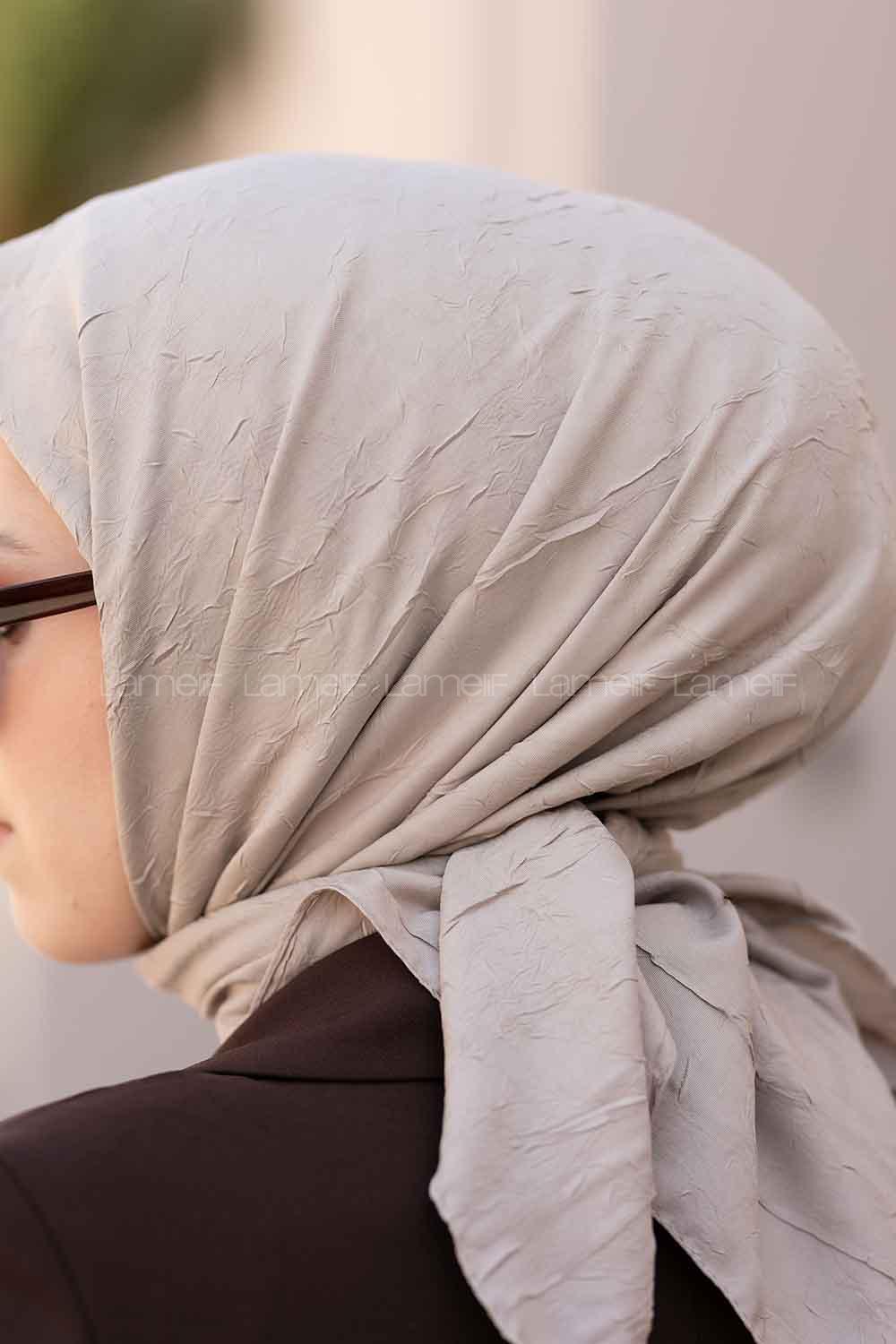 Lamelif Bambu Eşarp Koyu Bej