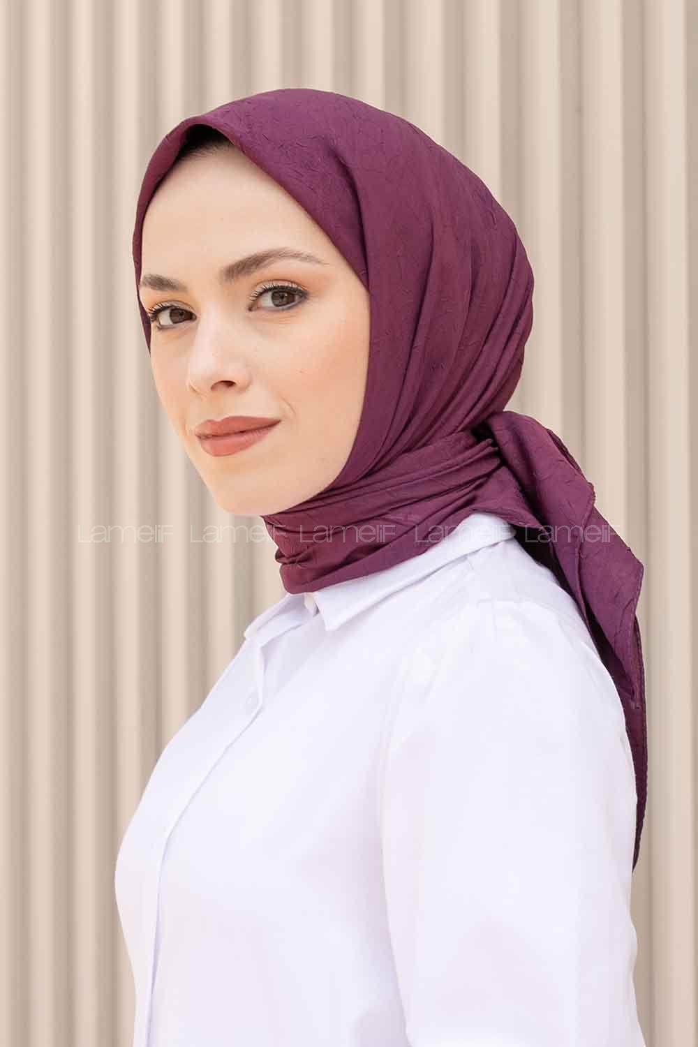 Lamelif Bambu Eşarp Mürdüm