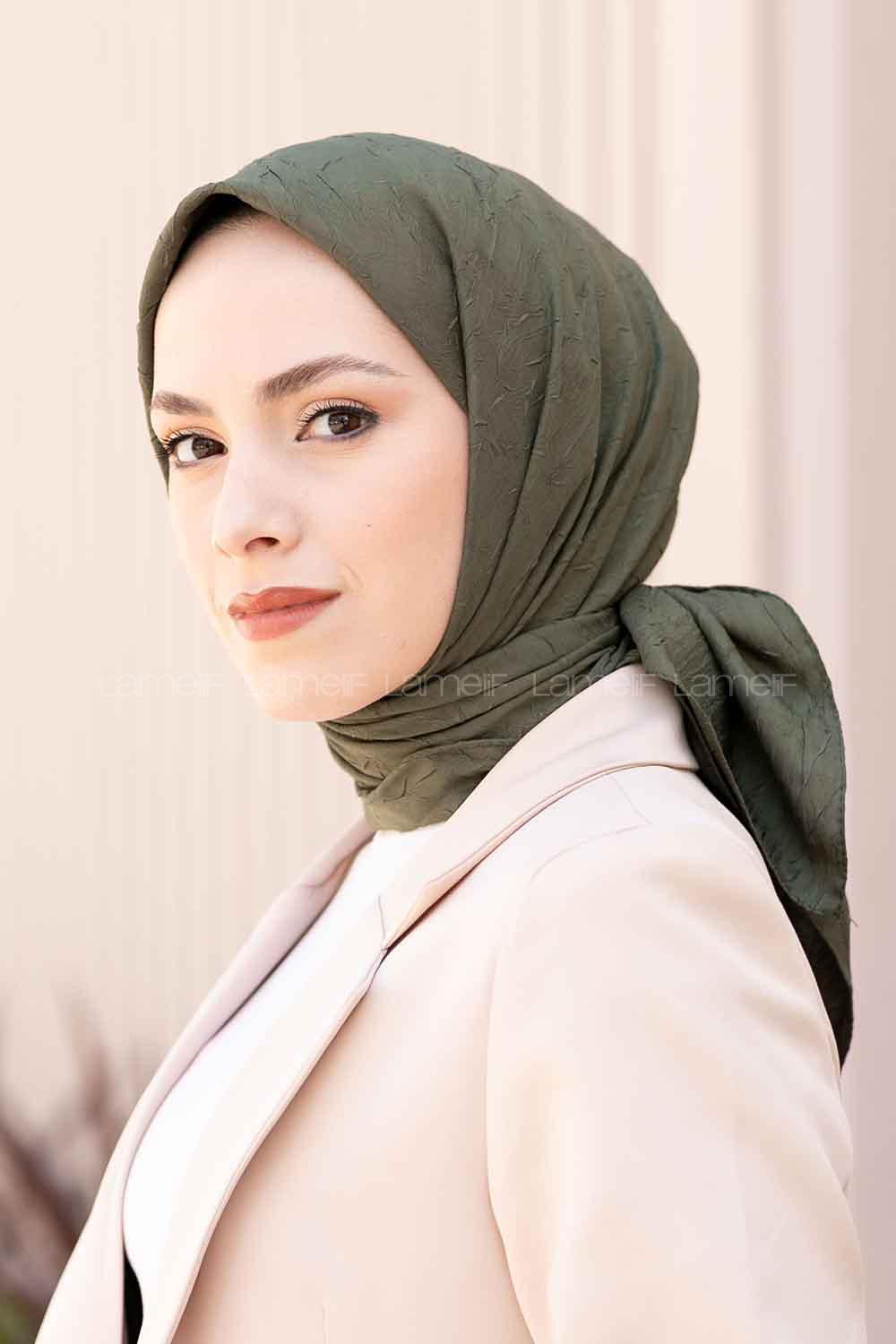 Lamelif Bambu Eşarp Orman Yeşili