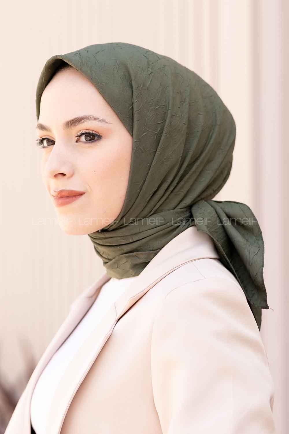 Lamelif Bambu Eşarp Orman Yeşili