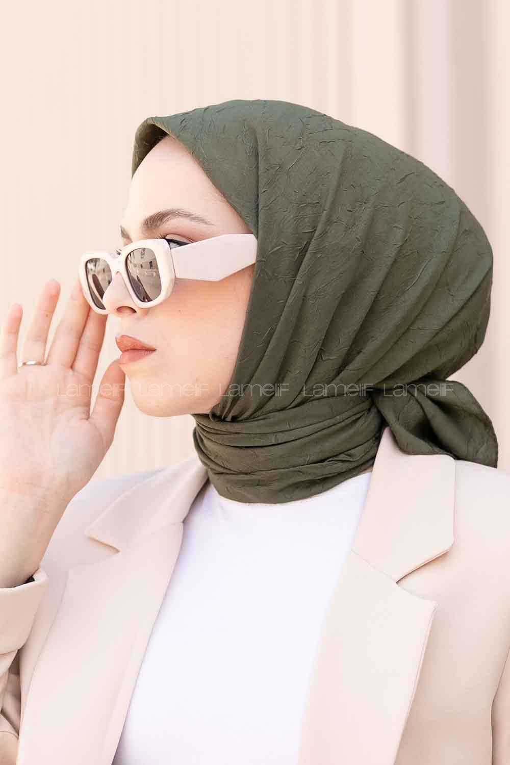 Lamelif Bambu Eşarp Orman Yeşili