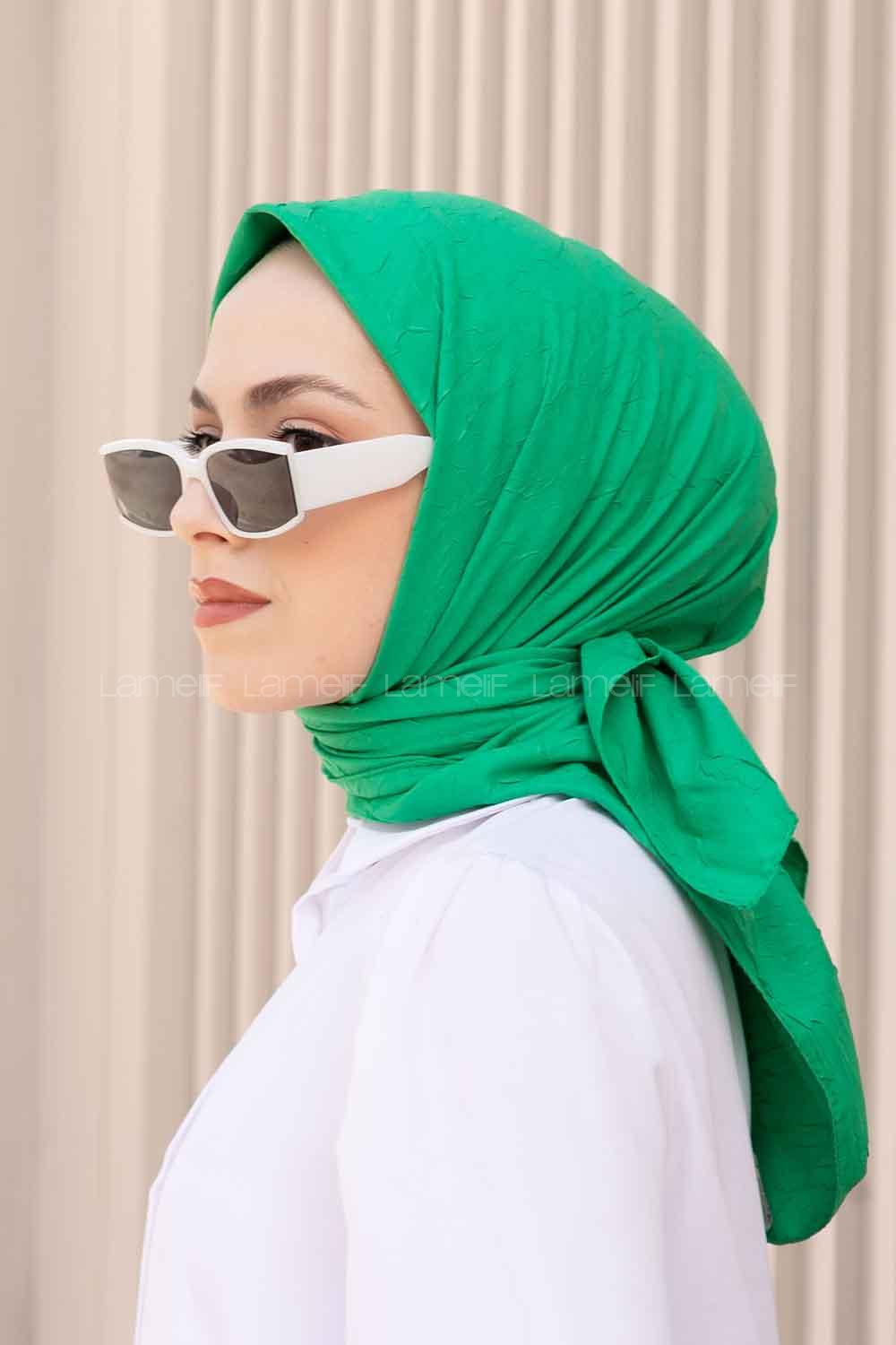 Lamelif Bambu Eşarp Yeşil