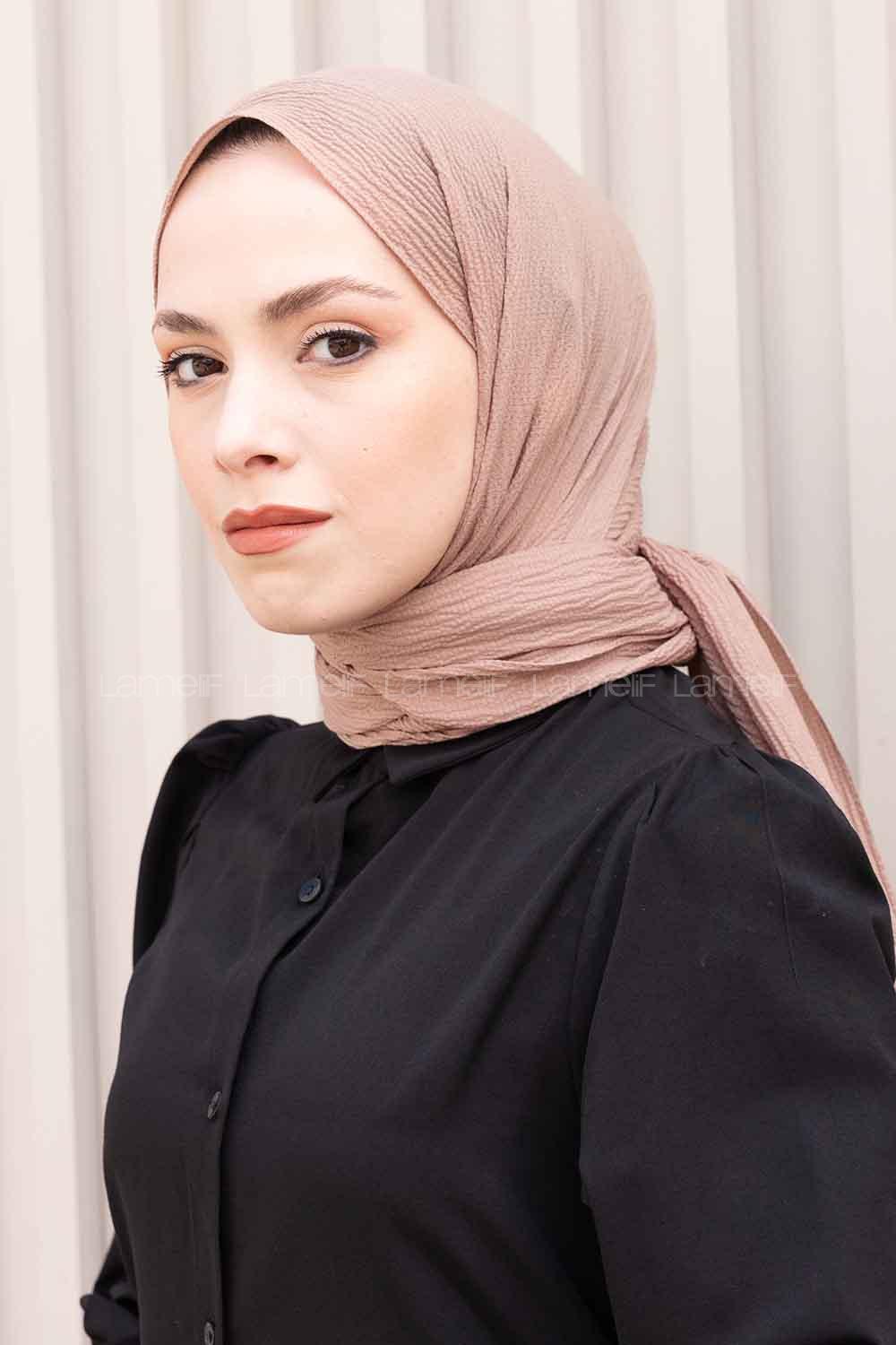 Lamelif Vizonrengi Rengi Mio Caz Şal