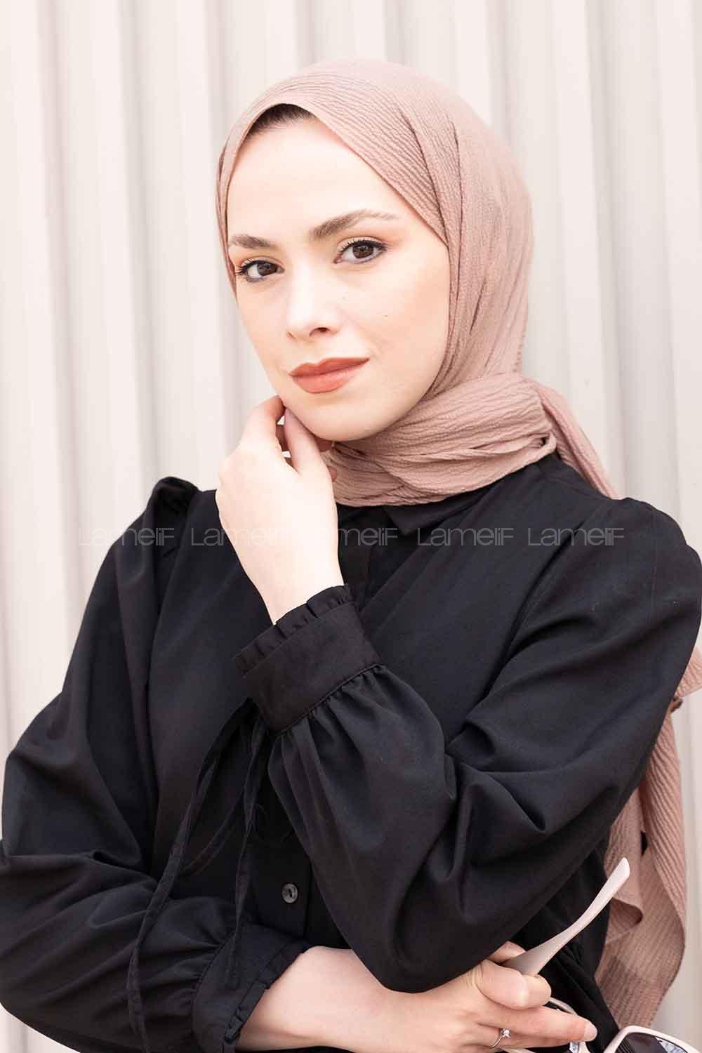 Lamelif Vizonrengi Rengi Mio Caz Şal