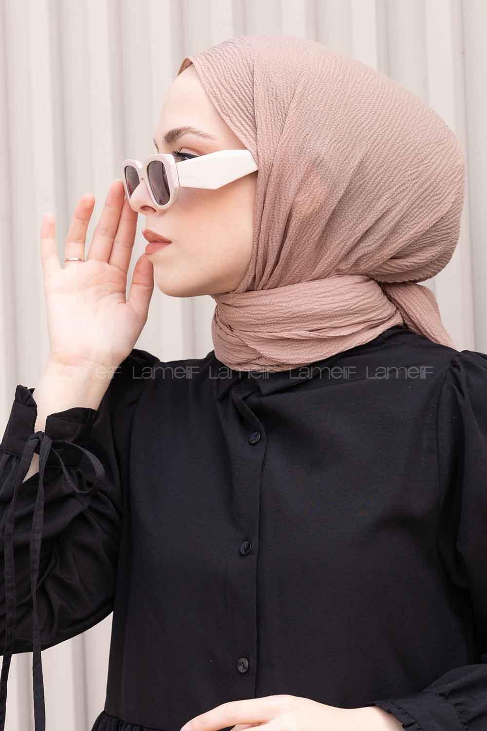 Lamelif Vizonrengi Rengi Mio Caz Şal