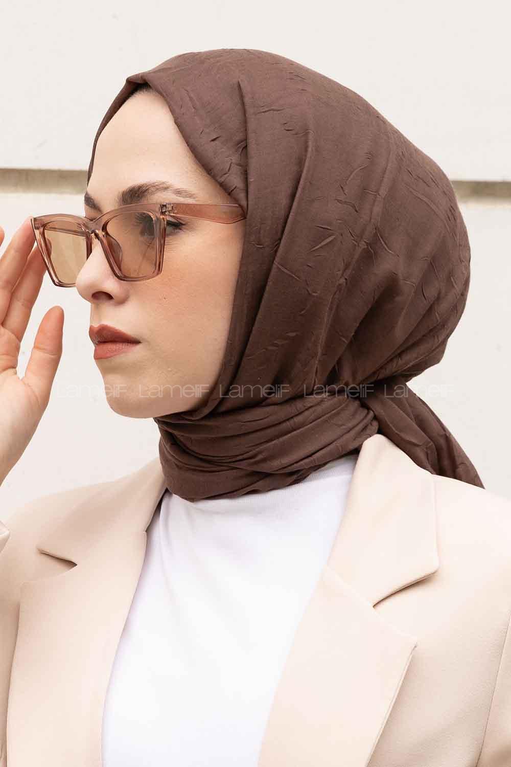 Lamelif Bambu Şal Kahve Çekirdeği