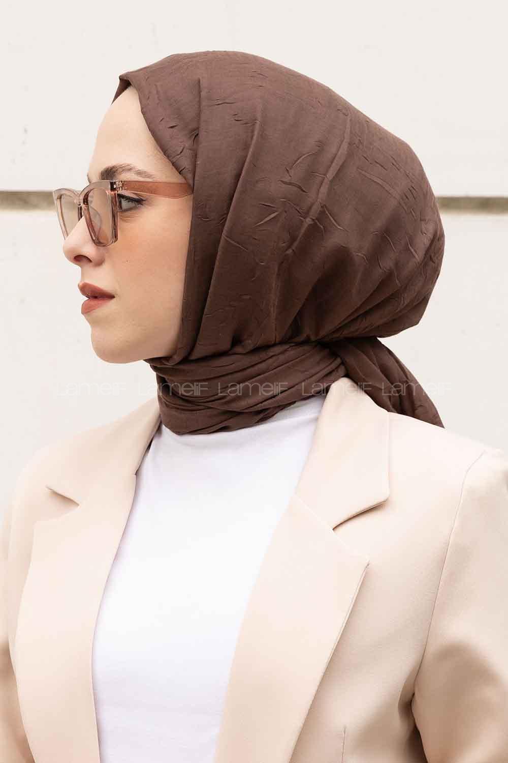 Lamelif Bambu Şal Kahve Çekirdeği