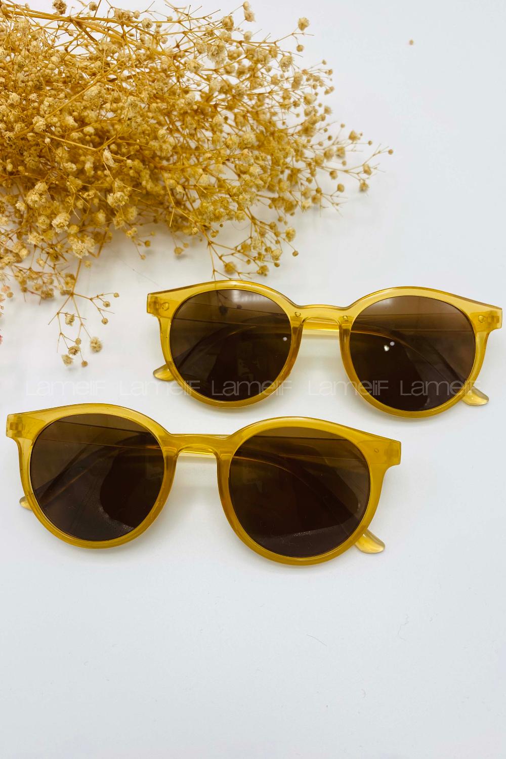 Lamelif Ayris -Bal Çerçeve Kahve Cam- Güneş Gözlüğü