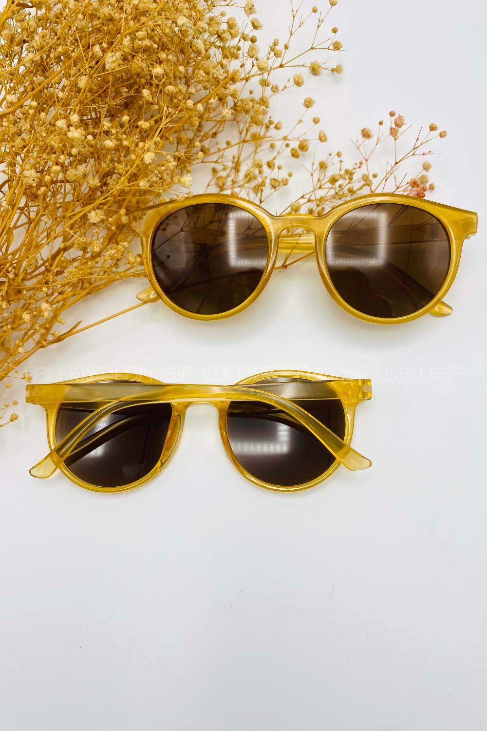 Lamelif Ayris -Bal Çerçeve Kahve Cam- Güneş Gözlüğü