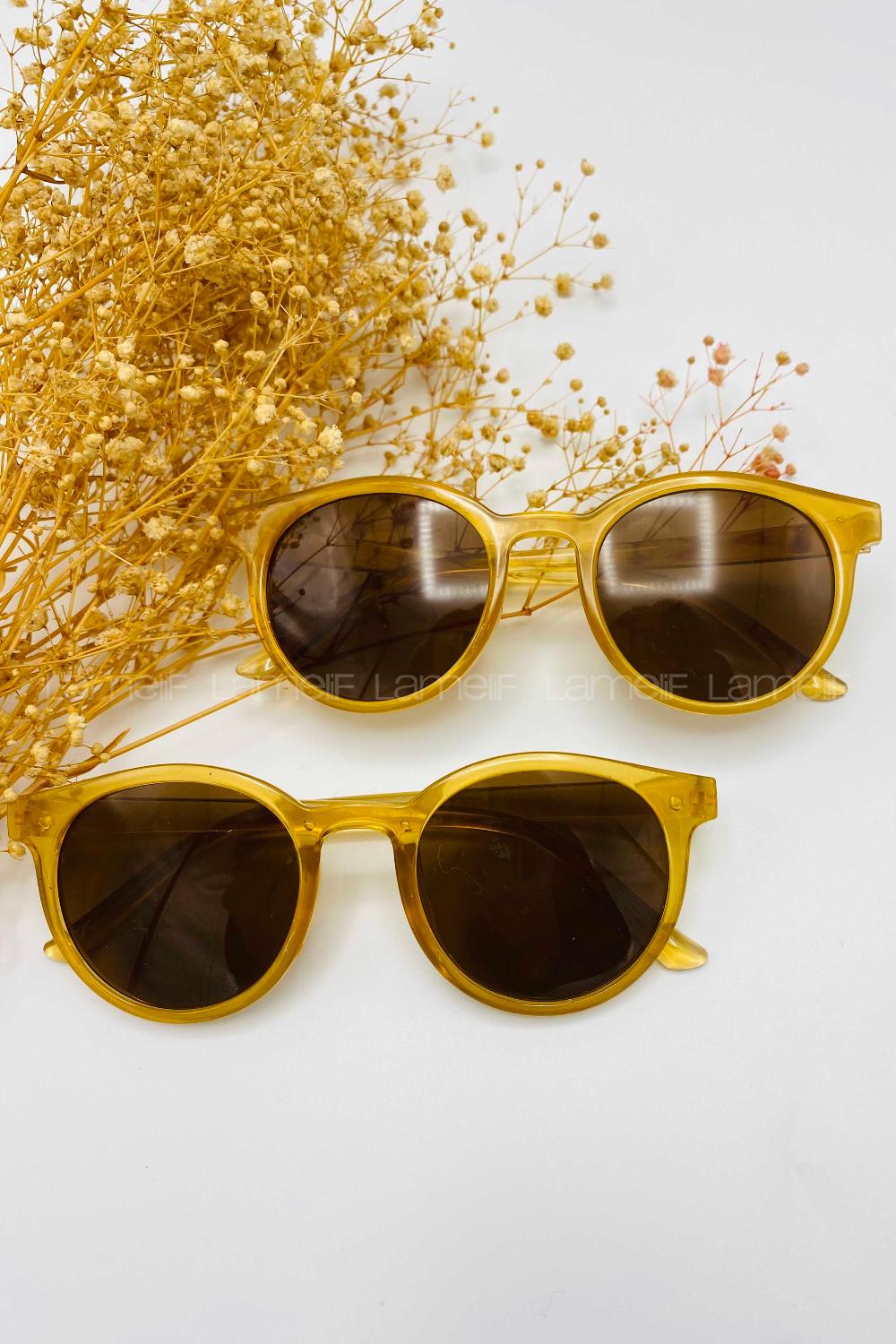 Lamelif Ayris -Bal Çerçeve Kahve Cam- Güneş Gözlüğü