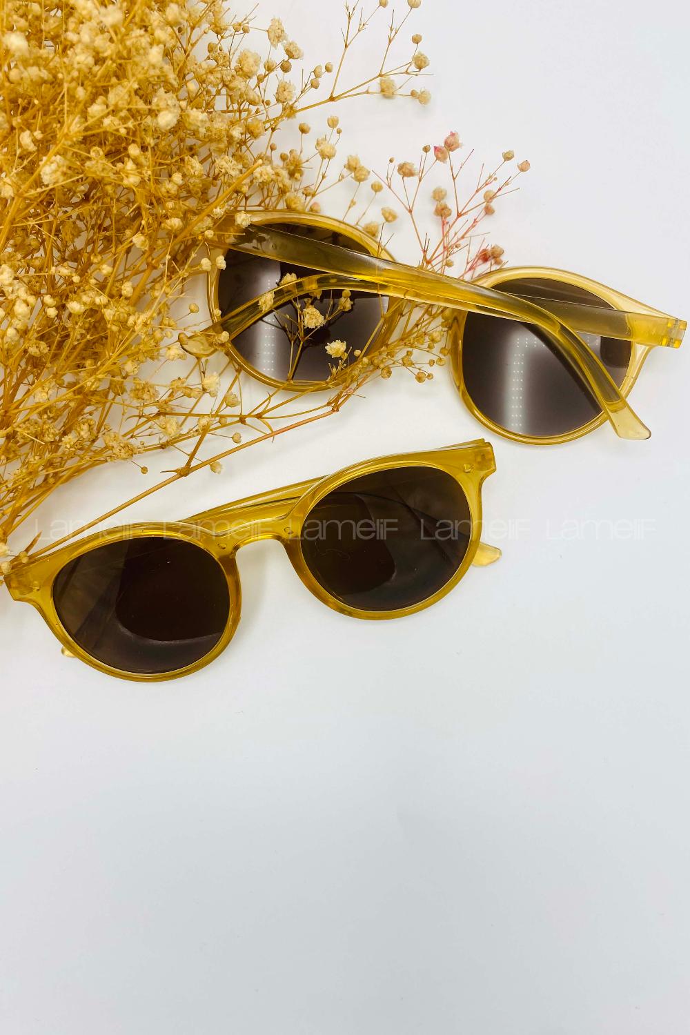 Lamelif Ayris -Bal Çerçeve Kahve Cam- Güneş Gözlüğü