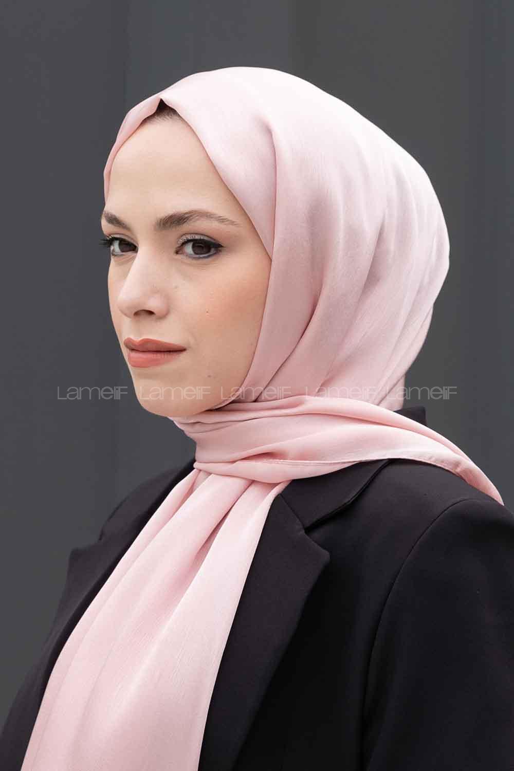 Lamelif Janjan Şal Açık Pudra