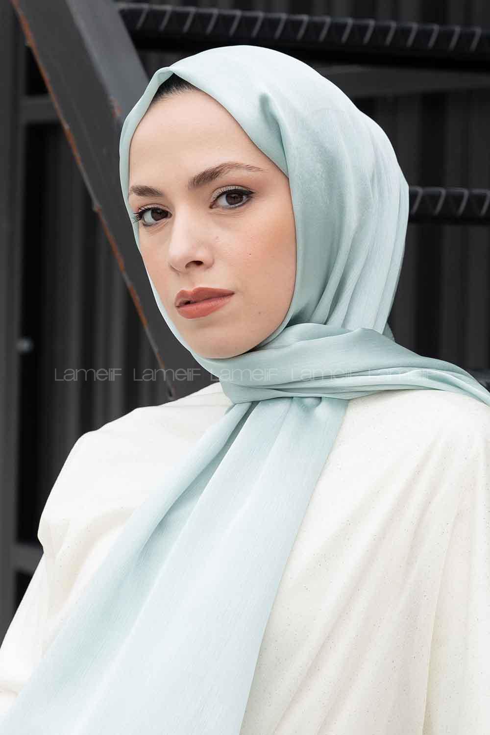 Lamelif Janjan Şal Açık Yeşil