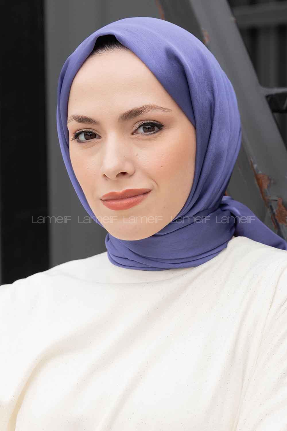 Lamelif Janjan Şal İndigo