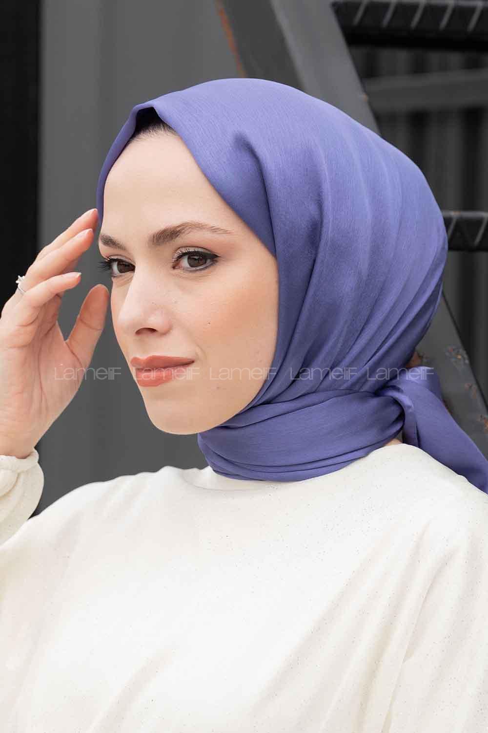 Lamelif Janjan Şal İndigo