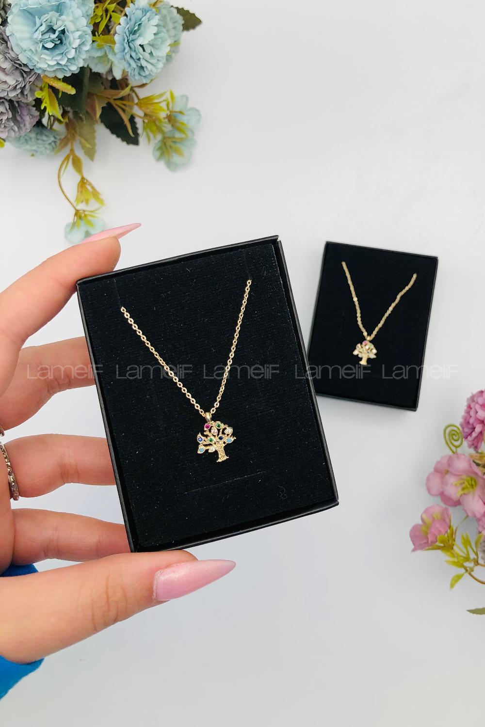 Gold Gold Silver Mixed Necklace