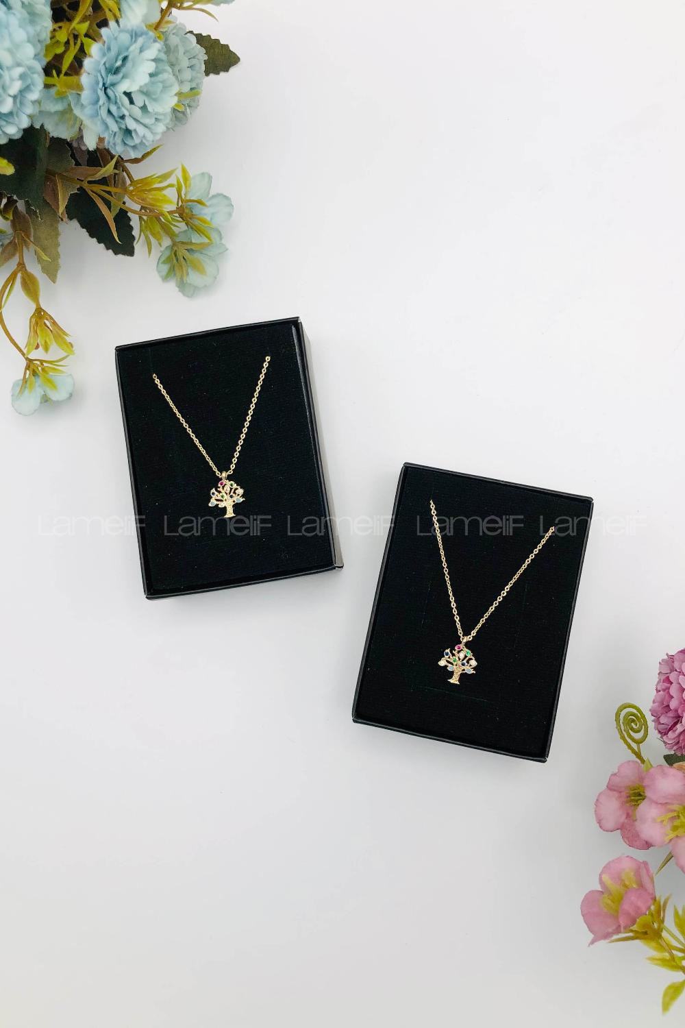 Gold Gold Silver Mixed Necklace