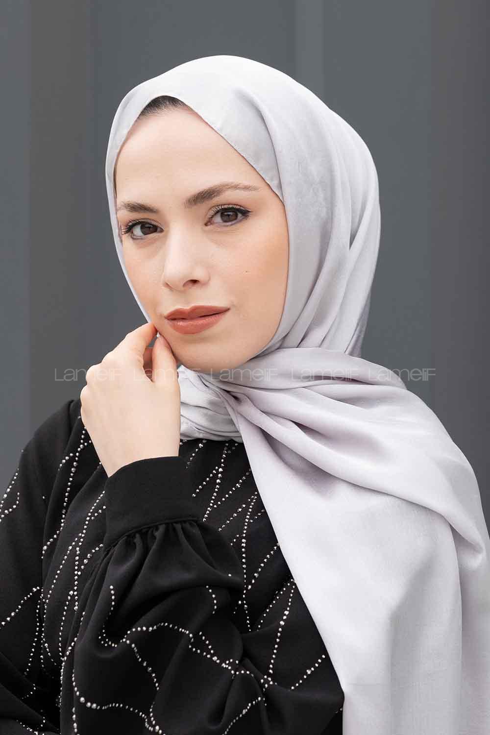 Lamelif Janjan Şal Gümüş